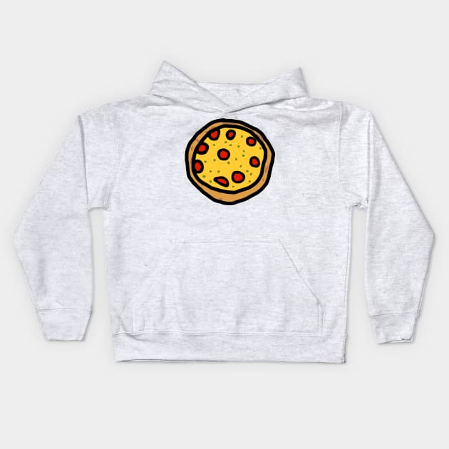 Food for Pizza Pi Day Kids Hoodie by ellenhenryart